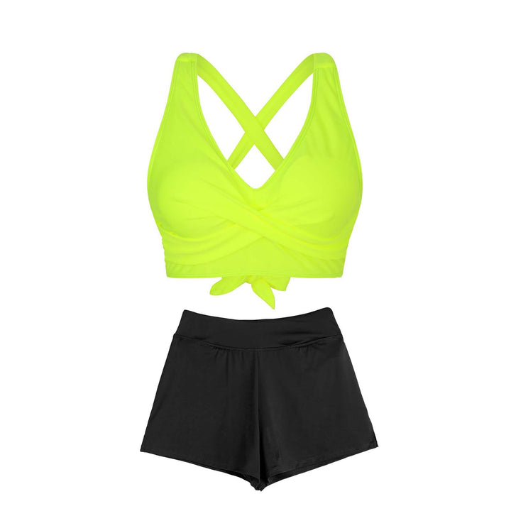 Damen Zweiteiliger Badeanzug mit floralem Design Drune