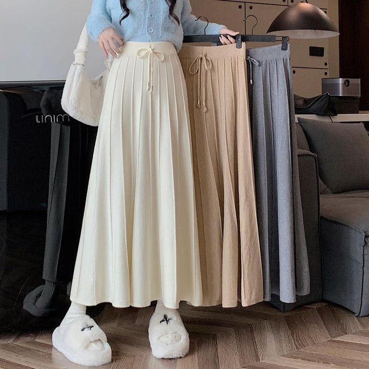 Damen Eleganter und fließender Maxirock Drune