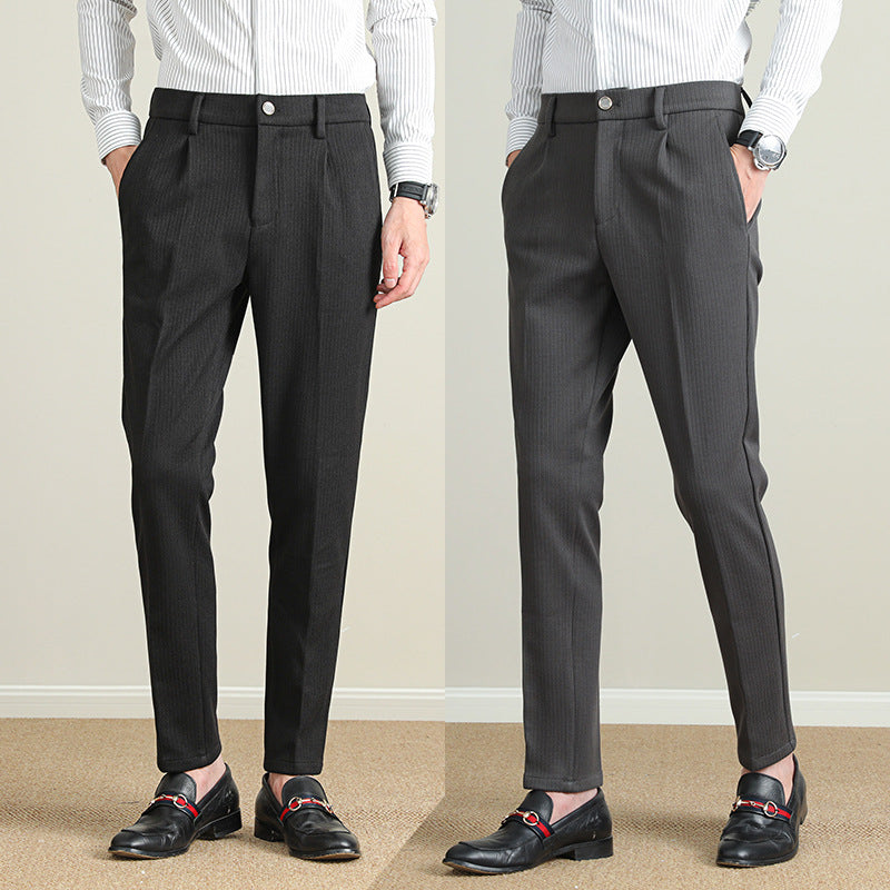 Herren Moderne Business-Hose mit eleganter Nadelstreifenoptik Drune