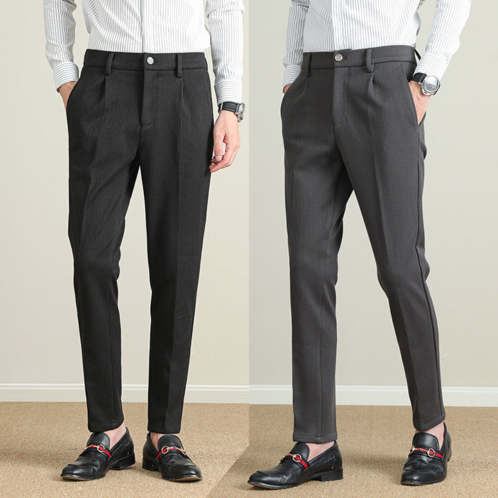 Herren Moderne Business-Hose mit eleganter Nadelstreifenoptik Drune