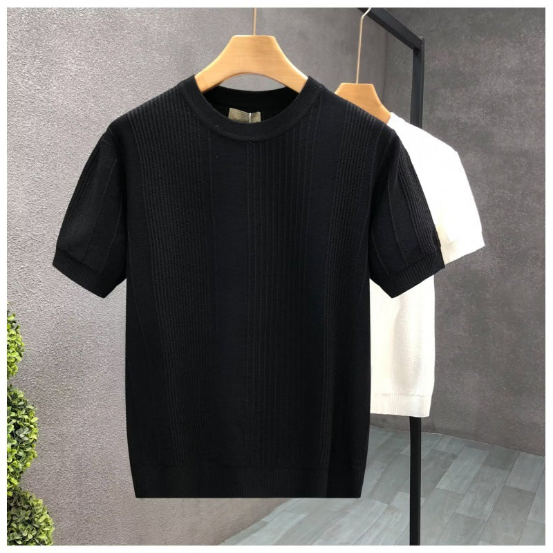 Damen Kurzarm Strickoberteil Drune