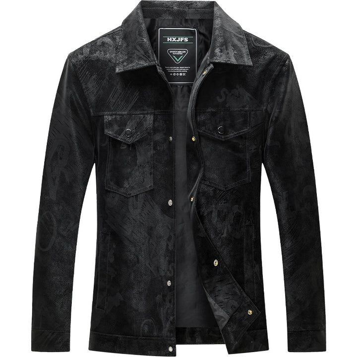 Herren Lässige Wildlederjacke Drune