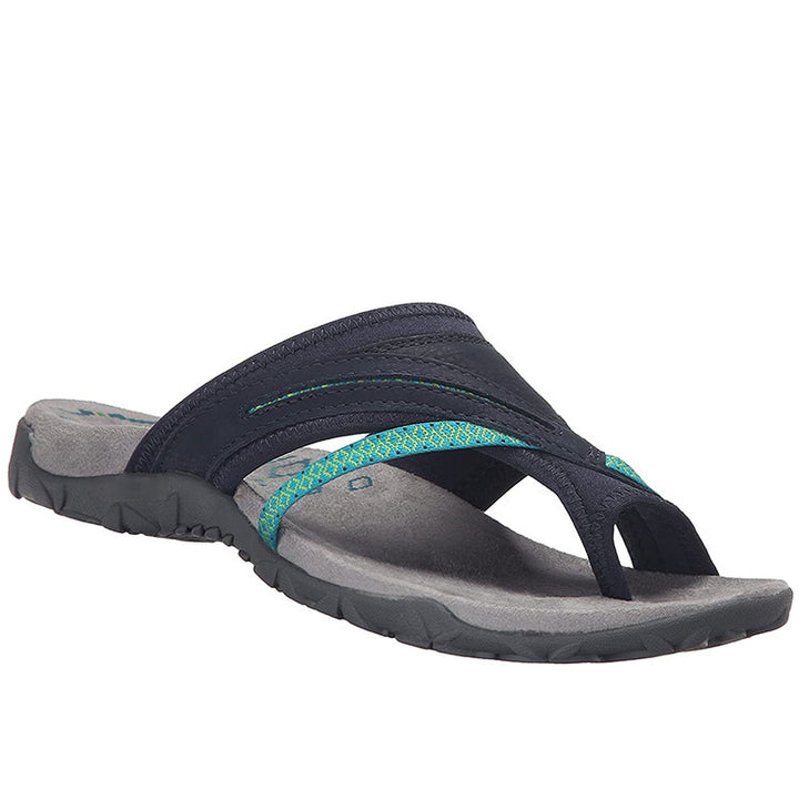 Damen Strand-Sandalen mit ergonomischer Fußbett-Technologie und rutschfester Sohle Drune
