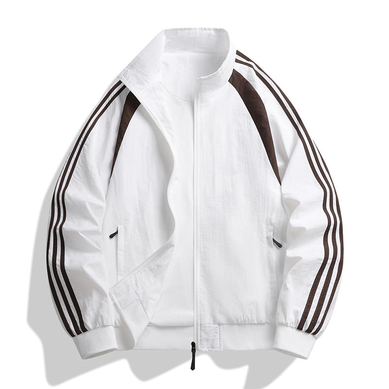 Herren Sportliche Windbreaker Jacke