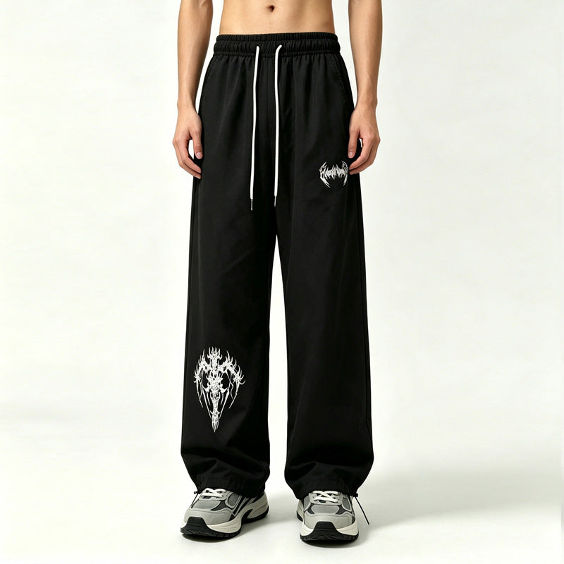 Herren Sportliche Freizeithose mit grafischem Druck Drune