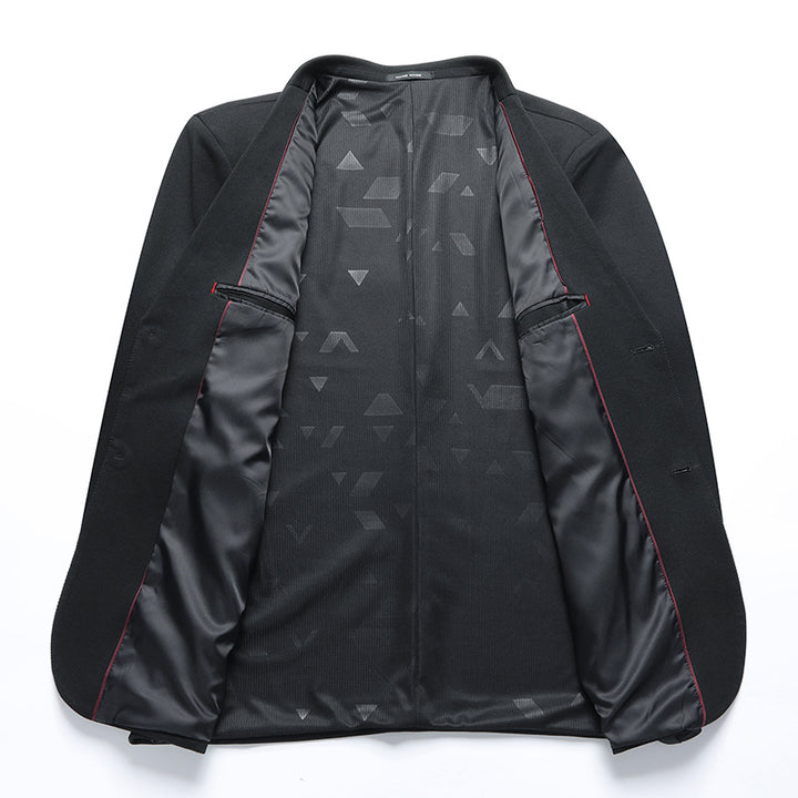 Herren Slim-Fit Sakko mit aufgesetzten Taschen und minimalistischem Revers Drune