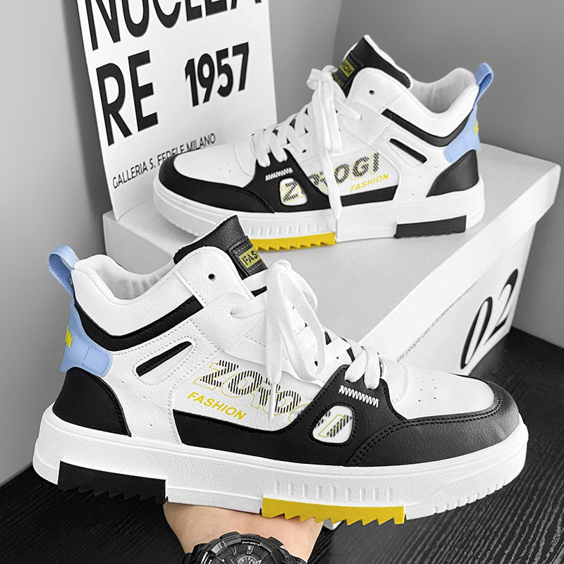 Damen Modische High-Top Sneakers mit atmungsaktiver Konstruktion und stoßdämpfender Sohle Drune