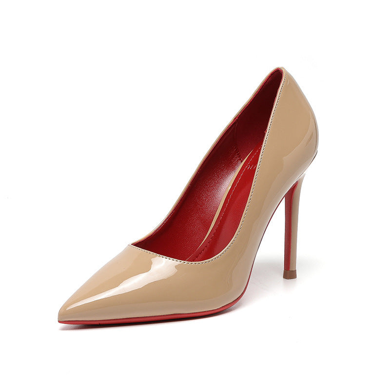 Damen Elegante spitze High Heels mit glänzender Oberfläche und komfortabler Innenpolsterung Drune
