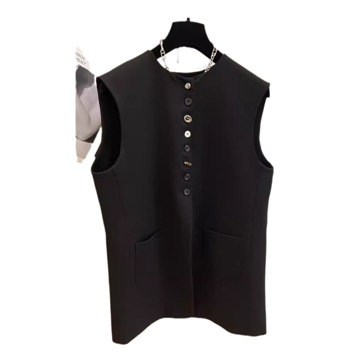 Damen ärmellose Blazer-Weste Drune