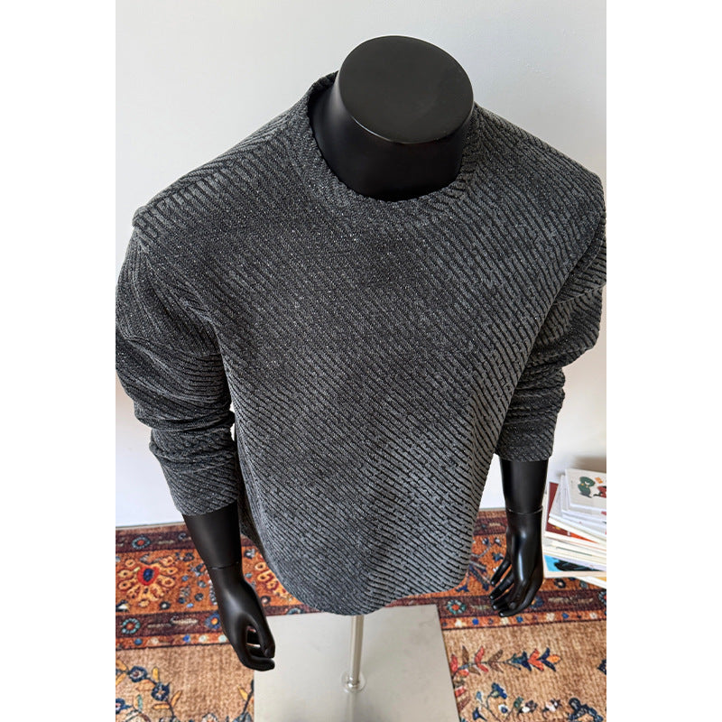 Herren Modischer Langarm-Pullover mit kreativen Mustern Drune