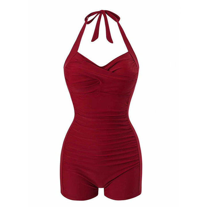 Damen Einteiler Badeanzug mit halterneck Design und moderner Passform Drune