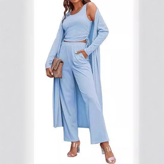 Damen elegantes und lässiges Zweiteiler-Set Drune