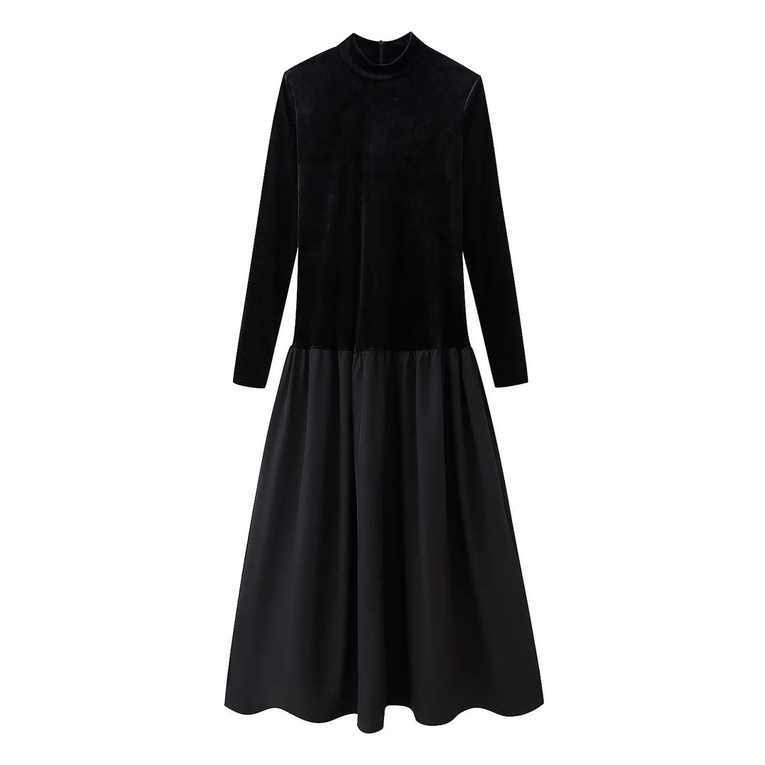 Damen Eleganter Maxirock mit voluminösem Schnitt und luxuriösem Satin-Finish Drune