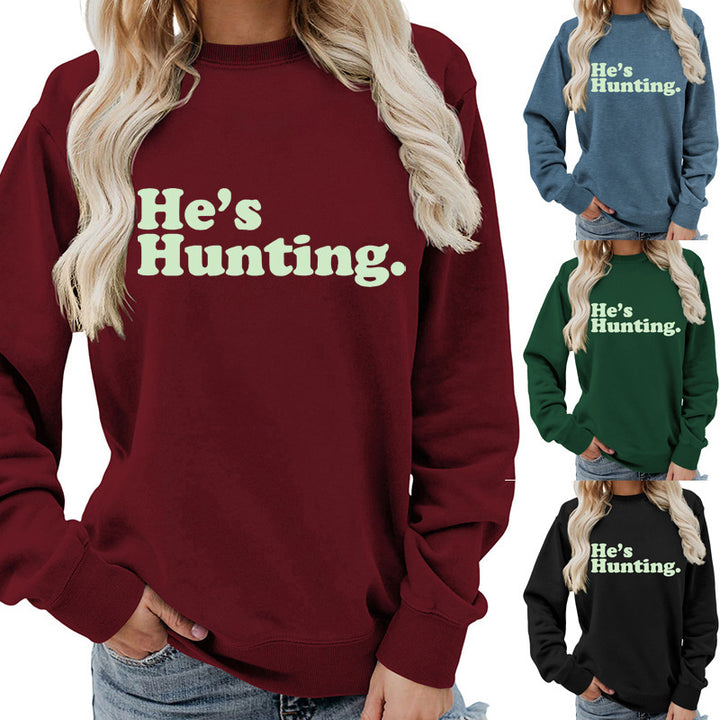 Damen Sweatshirt mit modernem Schriftzug und lässigem Schnitt Drune