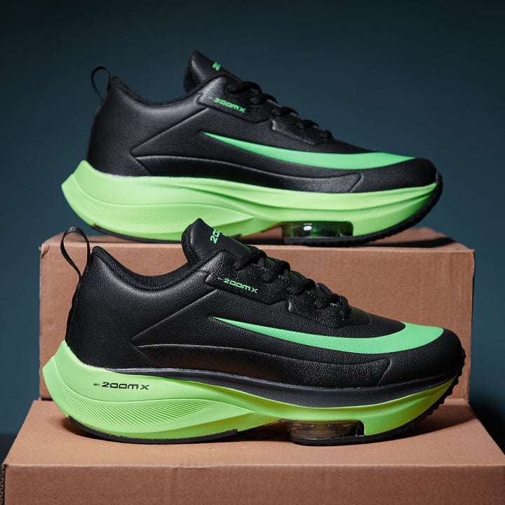 Herren Luftgepolsterter Performance-Sneaker mit sichtbarer Luftkammer und dicker Plateausohle Drune