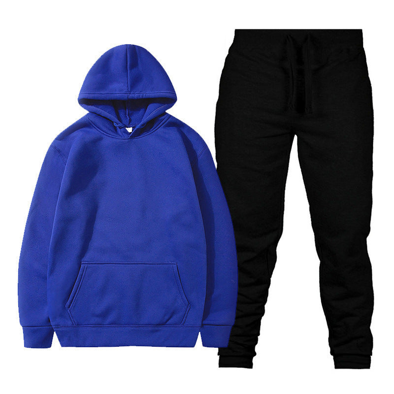 Unisex nan gemütliches Hoodie-Jogginganzug-Set mit Kängurutasche, elastischem Tunnelzugbund und gerippten Bündchen Drune