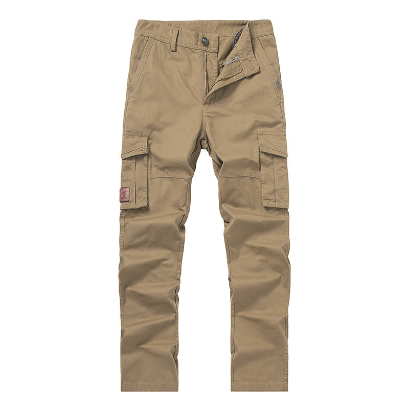 Herren Cargohose im Slim-Straight Schnitt mit Mehrfach‑Taschen und verstärkten Knien Drune