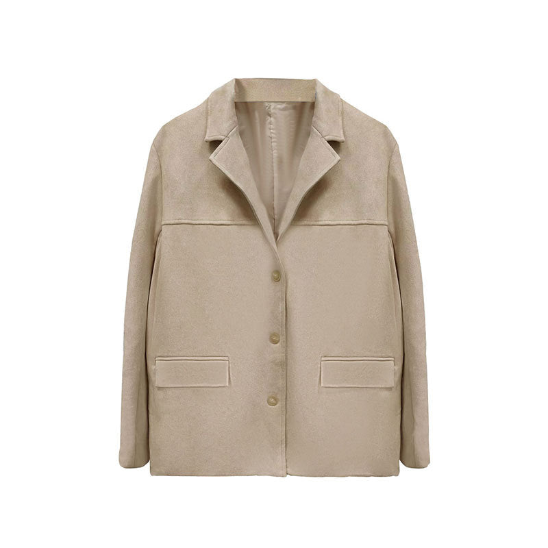 Damen Blazerjacke aus weich strukturierter Mikrofaser Drune