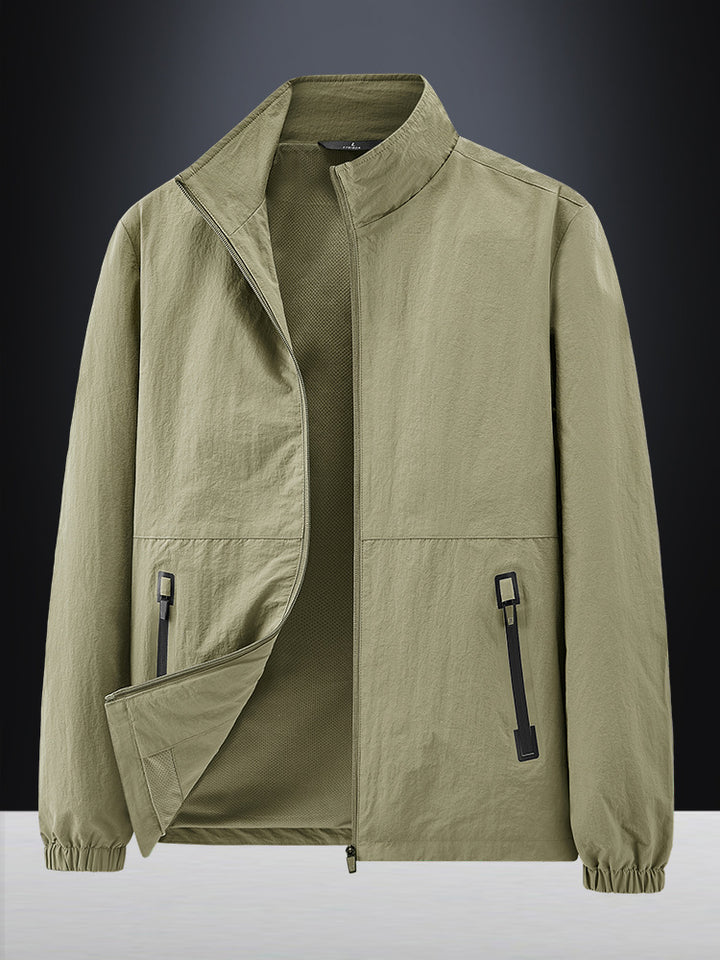 Herren Leichte Outdoorjacke mit hohem Kragen Drune