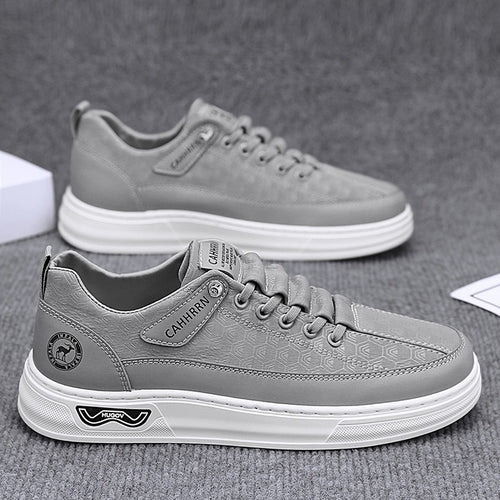 Herren Lässige Low-Top Sneaker mit geprägter Wabenstruktur und dämpfender Plateausohle Drune