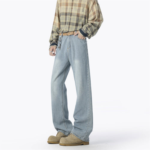 Herren lässige weit geschnittene Denim-Hose Drune