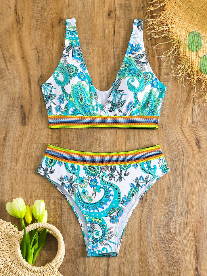 Damen Bikini-Set mit modischem Ethno-Design Drune