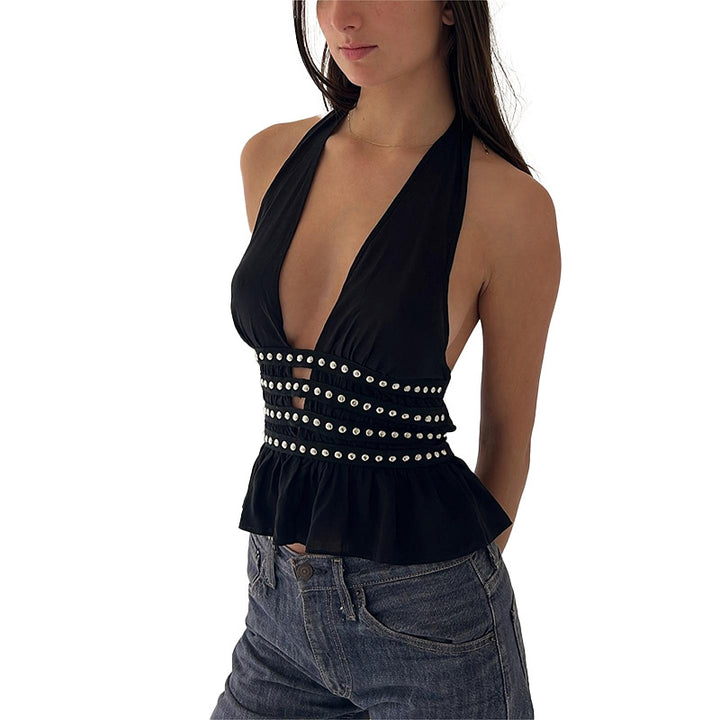 Damen Off-Shoulder Top mit zarten Spitzenakzenten Drune
