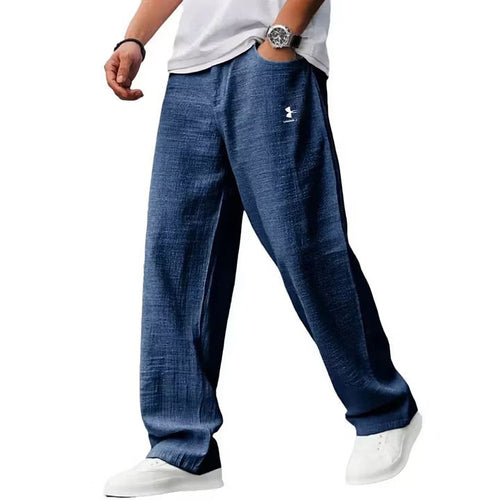 Herren Lässige Leinenhose Drune