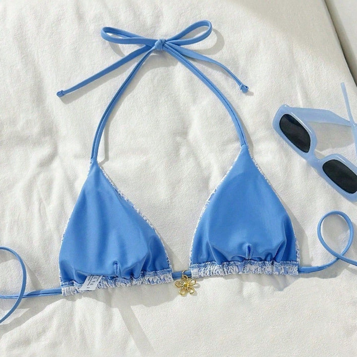 Damen Blumendekoriertes Bikini-Set Drune