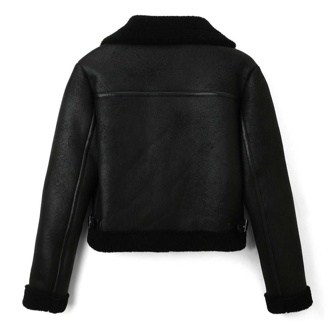 Damen Kurze Motorradjacke Drune