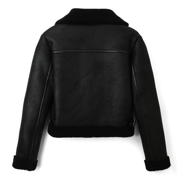 Damen Kurze Motorradjacke Drune