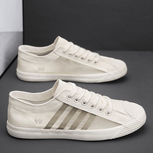 Herren atmungsaktive Low-Top Sneaker mit transparenten Mesh-Einsätzen Drune