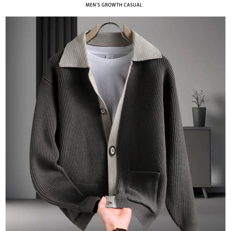Damen entspannte Strickjacke mit innovativem Schnitt und praktischen Taschen Drune