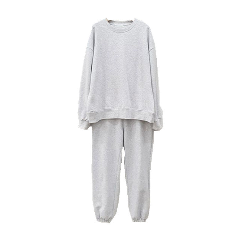 Damen lässiges Sportanzug-Set mit trendy Hoodie und komfortablen Jogginghose Drune