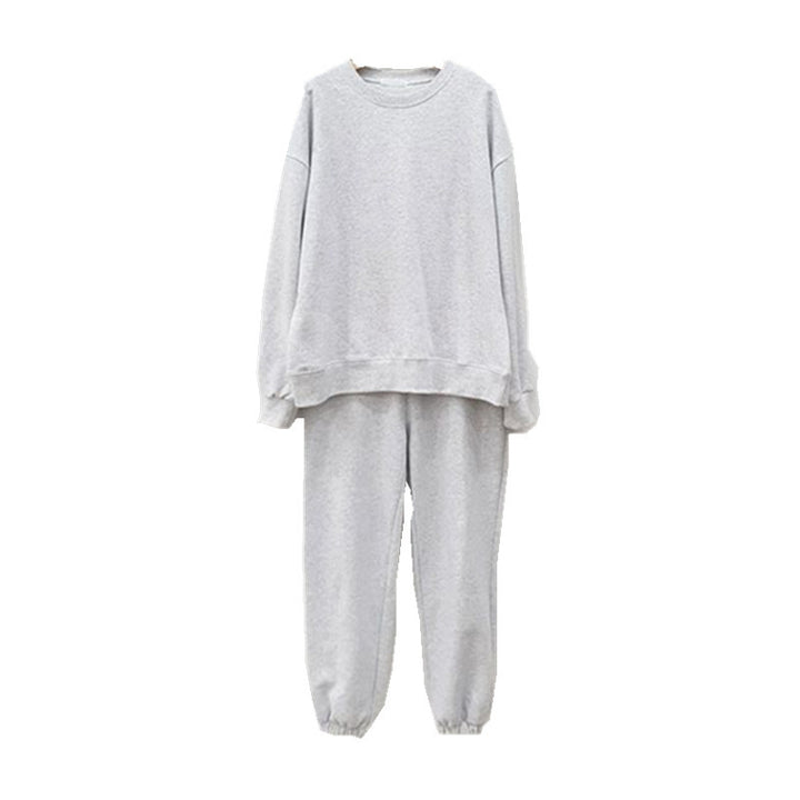 Damen lässiges Sportanzug-Set mit trendy Hoodie und komfortablen Jogginghose Drune
