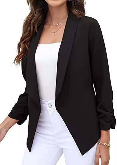 Damen eleganter und luftiger Blazer mit asymmetrischem Schnitt Drune