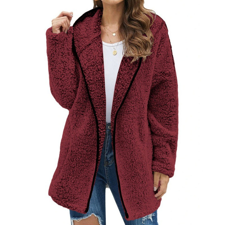 Damen kuschelige Fleecejacke mit weitem Schnitt und hochwertiger Verarbeitung Drune