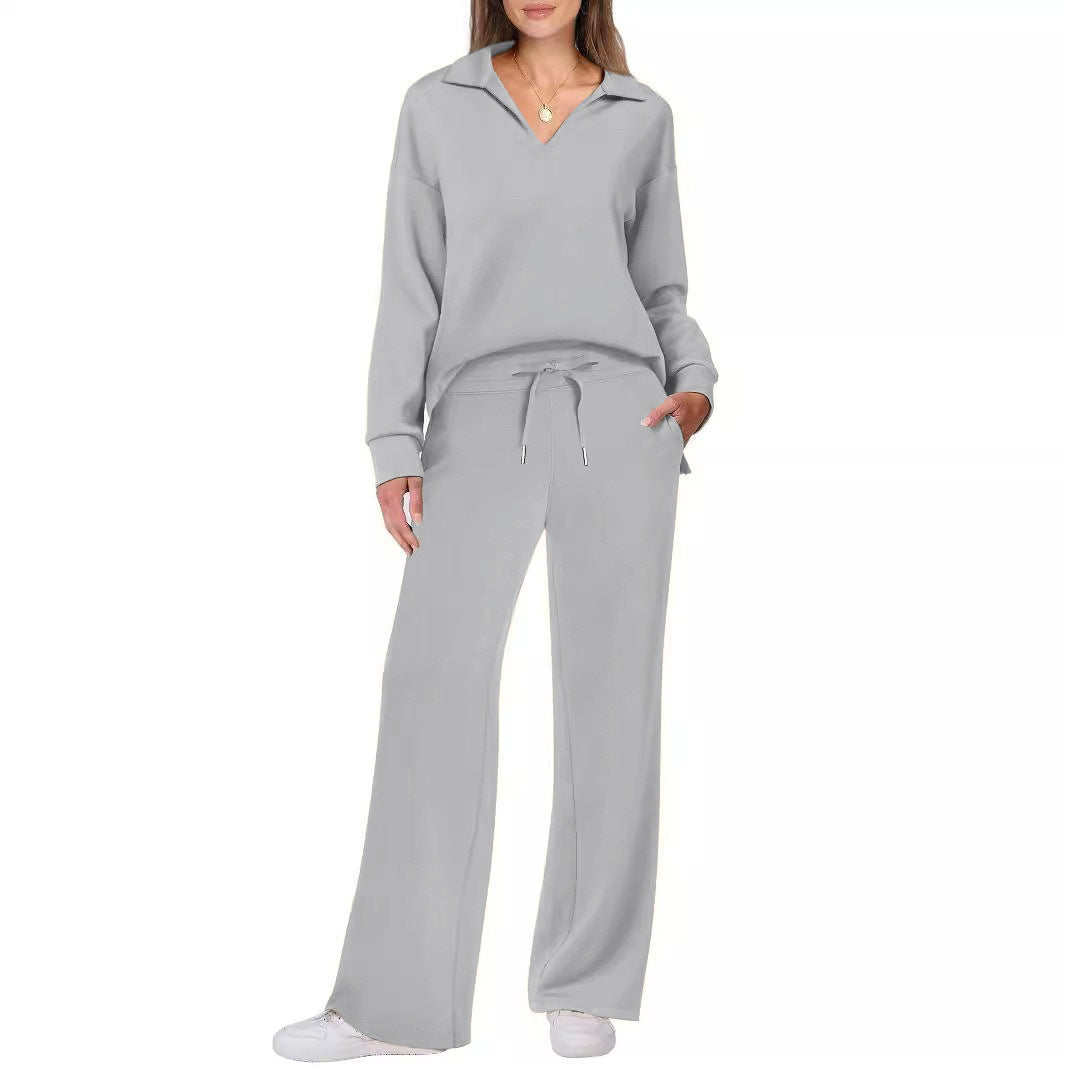 Damen Elegante Sportliche Freizeitgarnitur mit weitem Schnitt Drune
