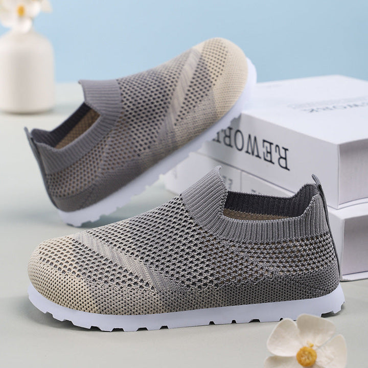 Damen Atmungsaktive Slip-On Sneakers mit elastischer Netzstruktur Drune