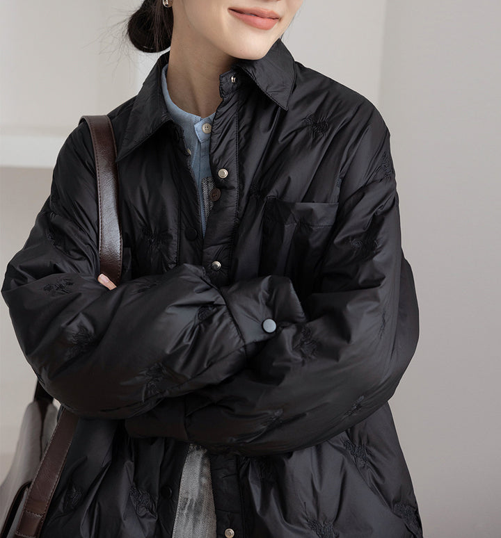Damen elegante und gefütterte Übergangsjacke Drune
