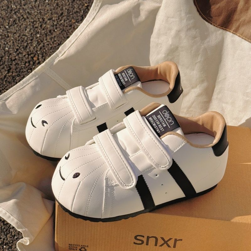 Damen Bequeme Sneaker mit Klettverschluss und sportlichem Design Drune