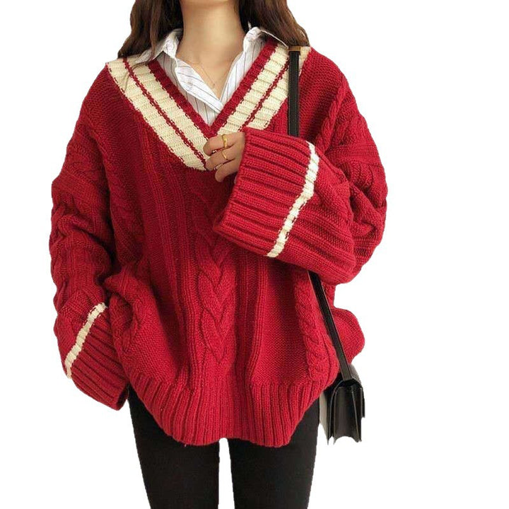 Damen Strickpullover im lässigen Oversized-Stil Drune