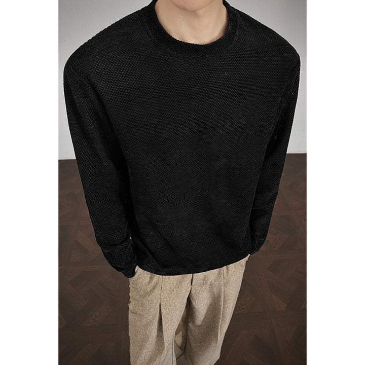 Herren Lässiger Langarm-Pullover Drune