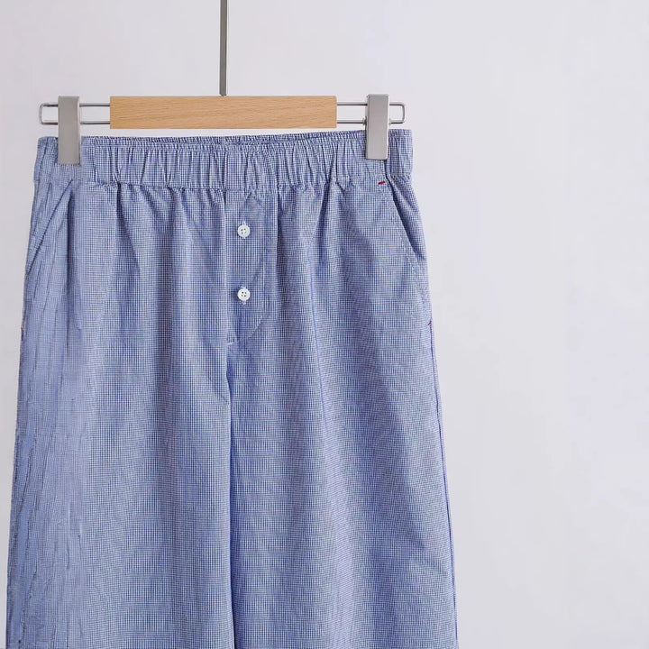 Damen Weit geschnittene Baumwollhose Drune