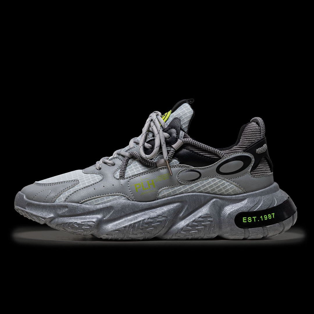 Herren Voluminöser Performance-City-Sneaker mit skulpturaler Plateausohle Drune