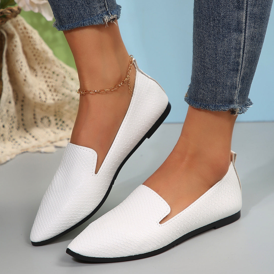 Damen  flexible Keil-Slipper mit Schlangenprägung, gepolstertem Komfortfußbett und rutschfester Gummisohle Drune