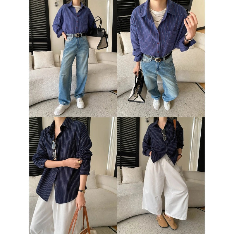 Damen lässige weite Chino-Hosen Drune