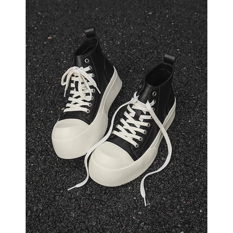 Damen Hochschaft Sneakers mit stylischem Plateau und robustem Obermaterial Drune