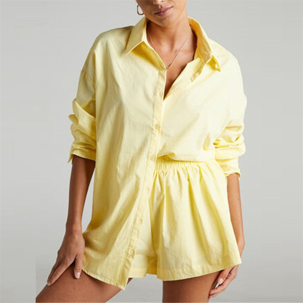 Damen stilvolles oversize Button-Up Hemd Drune
