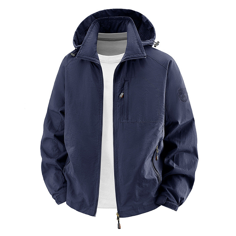 Herren Leichte Outdoor-Regenjacke Drune